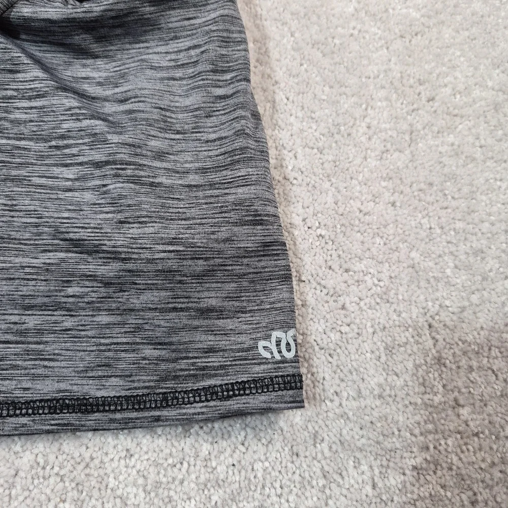 Maurices In Motion Womens 1x Heathered Gray &Black Lace Zip Up Athletic Jacket
